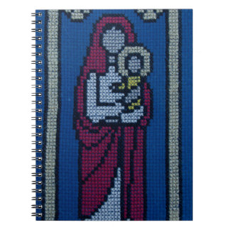 Carnet Christian embroidery