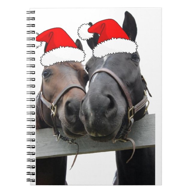 Carnet Christmas Horses (Devant)