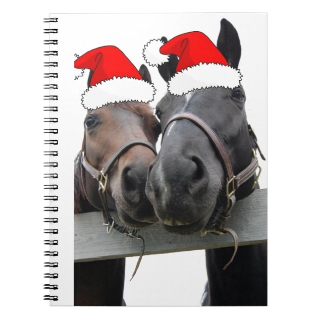 Carnet Christmas Horses (Devant)