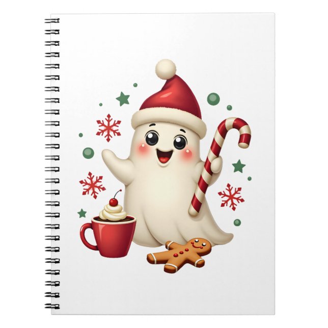 Carnet Christmas Merry Christmas For Gift Christmas Ghost (Devant)