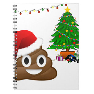 Carnet christmas poo emoji