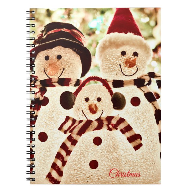 Carnet Christmas Vibes Snowman Celebration (Devant)