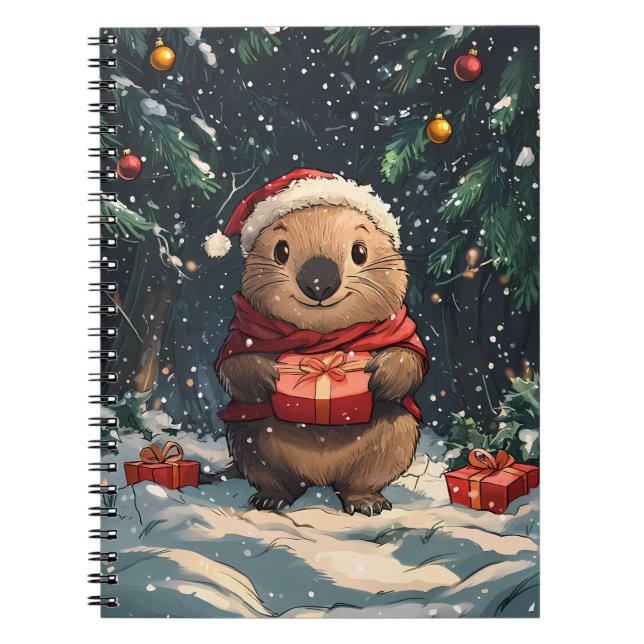 Carnet Christmas Wombat (Devant)