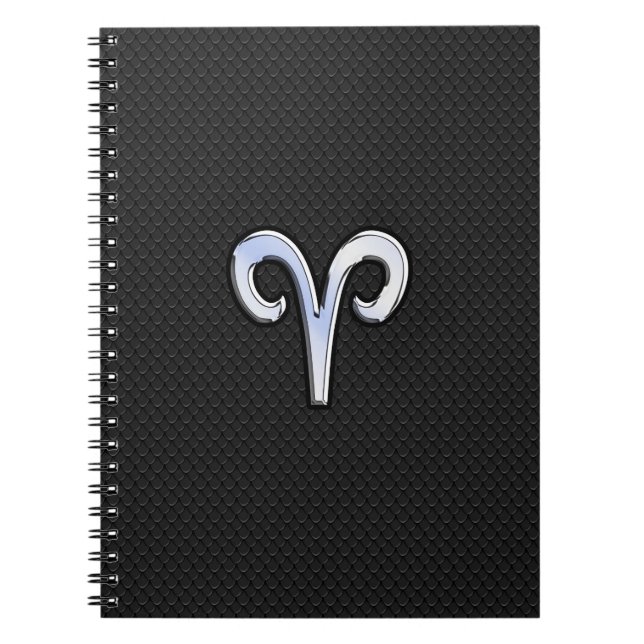 Carnet Chrome Comme Aries Signe Zodiaque (Devant)