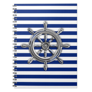Carnet Chrome Comme Roue sur les rayures nautiques