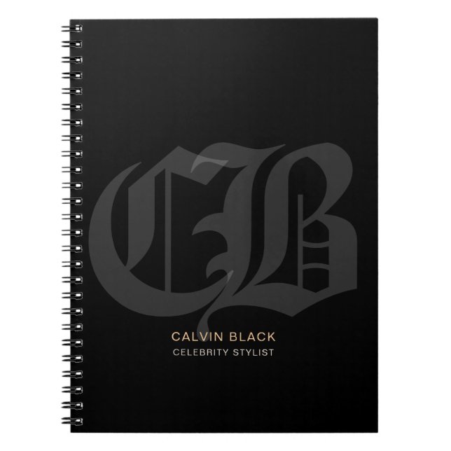 Carnet Chrome Hearts Style Professionnel Moderne Minimali (Devant)