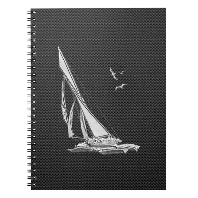 Carnet Chromes Like Sailboat on Carbon Fiber (Devant)