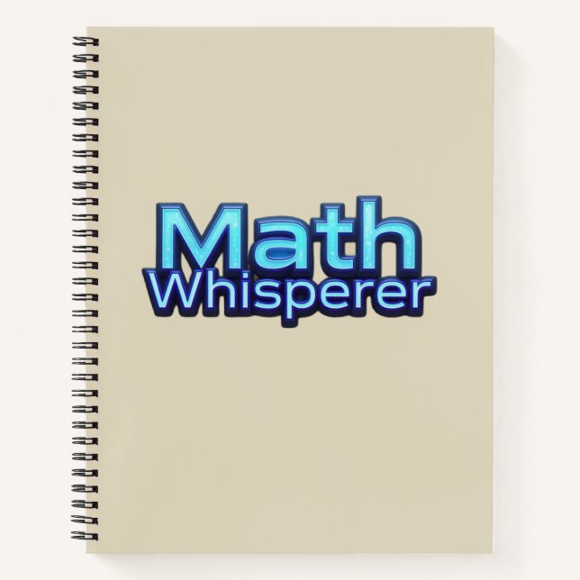 Carnet Chuchoteur de Maths (Devant)
