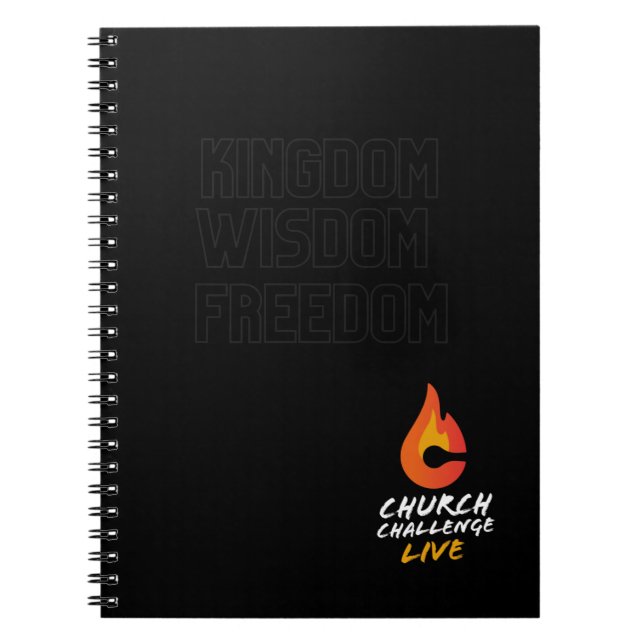 Carnet Church Challenge KINGDOM WISDOM FREEDOM Flame (Devant)