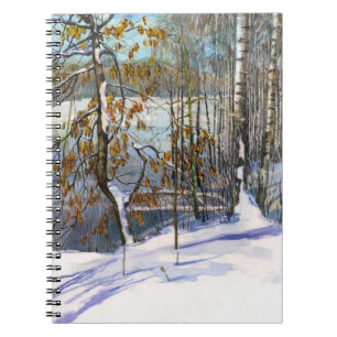 Carnet Chute de neige aquarelle peinture