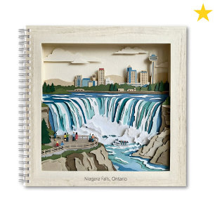 Carnet Chutes du Niagara Ontario Canada Collage en papier