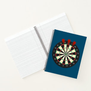 Carnet Cible de flechettes des yeux des taureaux