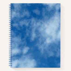 Carnet Ciel bleu avec nuages Photographie de la nature