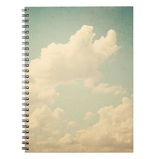 Carnet Ciel bleu avec un peu de blanc bouffant nuageux, v (Devant)