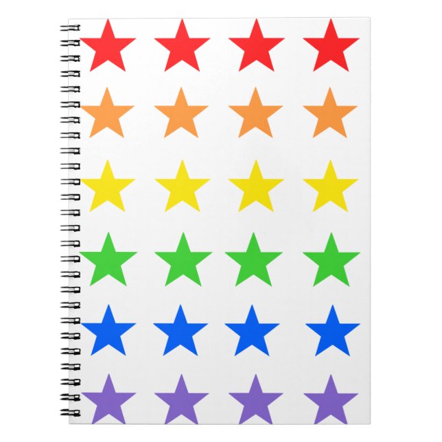 Carnet Ciel étoilé arc-en-ciel (Devant)