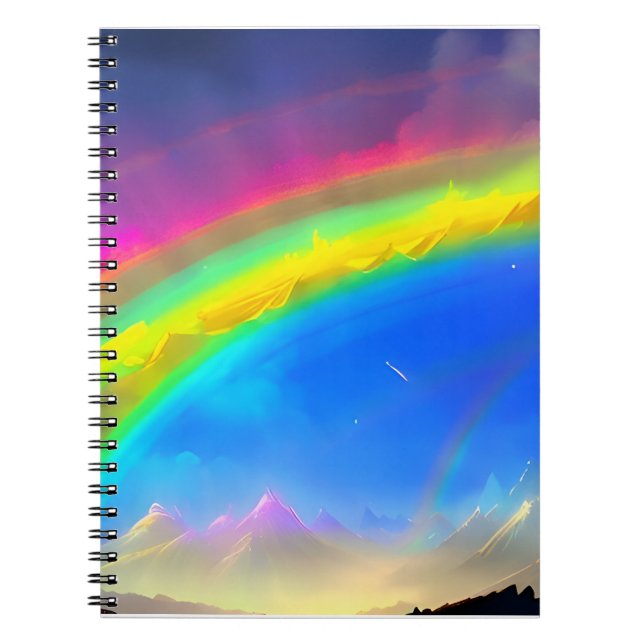 Carnet Ciel lumineux arc-en-ciel (Devant)