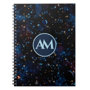 Carnet Ciel nocturne avec étoiles et planètes personnalis