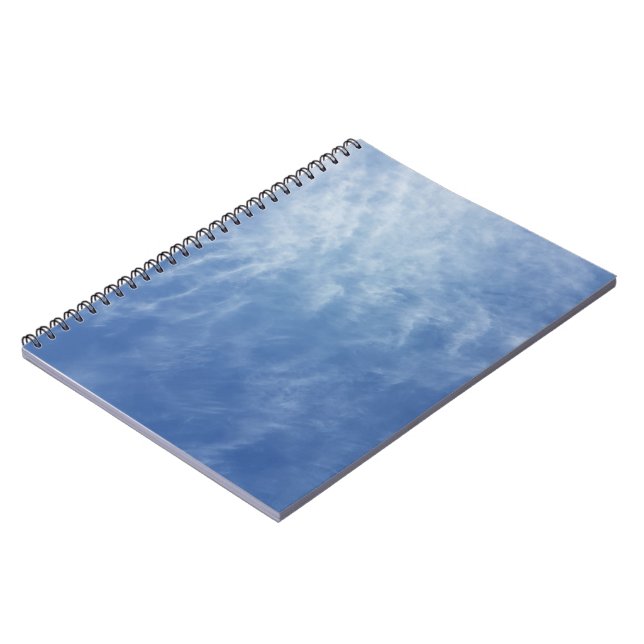 Carnet Ciel, nuages, bleu, blanc, bleu et blanc, ciel ble (Côté gauche)