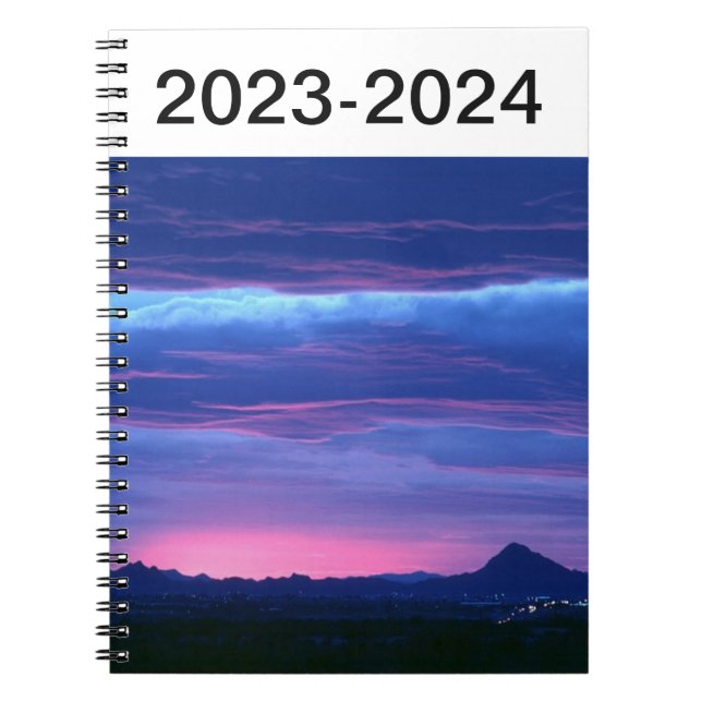 Carnet Ciel rouge - Planificateur (Devant)