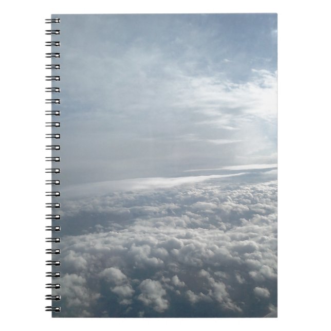 Carnet Ciel, Vue Avion, Beaux Nuages (Devant)