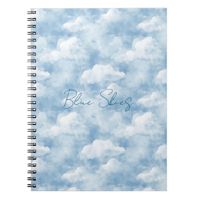 Carnet Cieux bleus Nuages   (Devant)