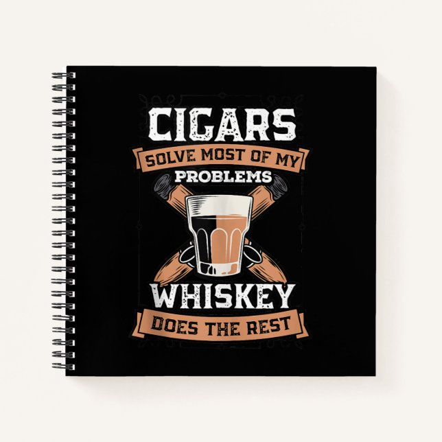 Carnet Cigars Solve Most Of My Problems Whiskey (Devant)