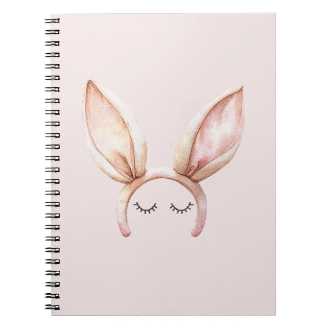 Carnet Cils Oreilles de Lapin Rose (Devant)