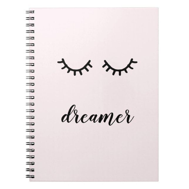 Carnet Cils Postiches Roses Noirs (Devant)