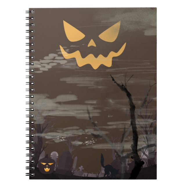 Carnet Cimetière épouvantable d'Halloween (Devant)