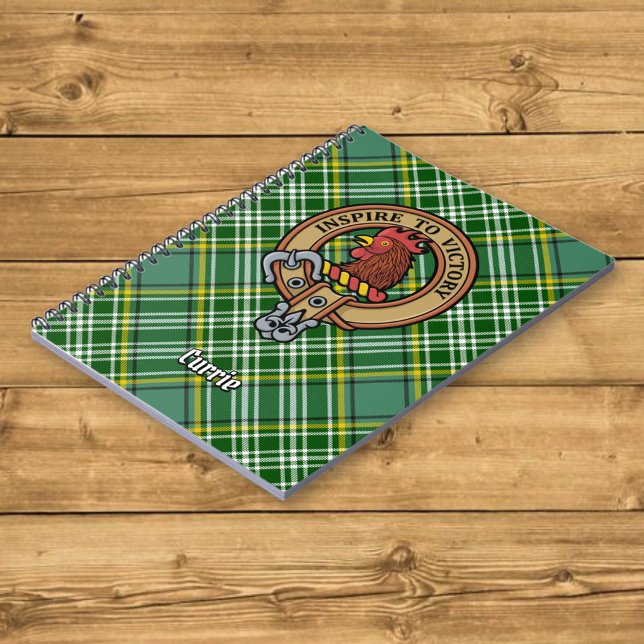 Carnet Cimier de coq Clan Currie sur Tartan (Créateur téléchargé)