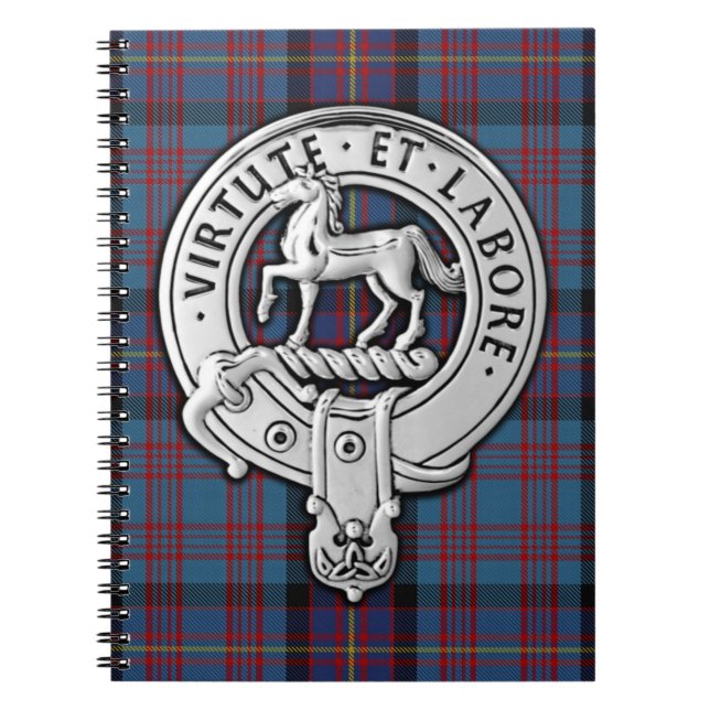 Carnet Cimier du clan Cochrane & Tartan Azure (Devant)
