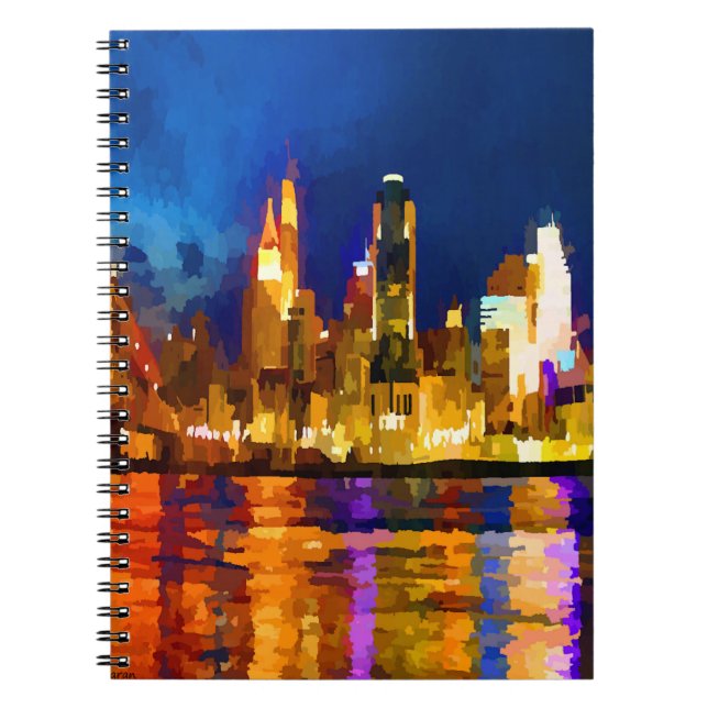 Carnet Cincinnati Ohio Skyline la nuit (Devant)