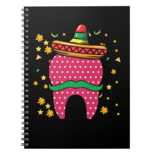 Carnet Cinco De Mayo Tooth Sombrero Dentiste Mexicain