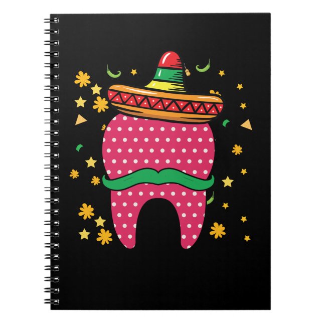 Carnet Cinco De Mayo Tooth Sombrero Dentiste Mexicain (Devant)