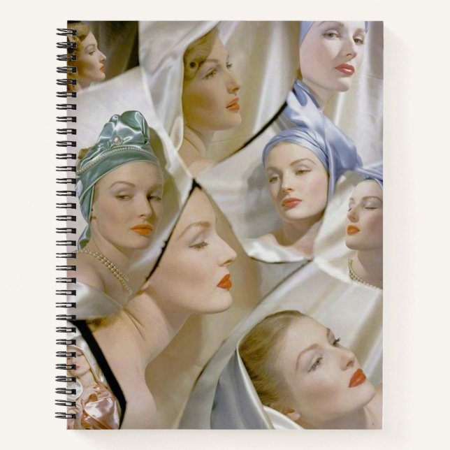 Carnet circa 1940 belle impression femme (Devant)