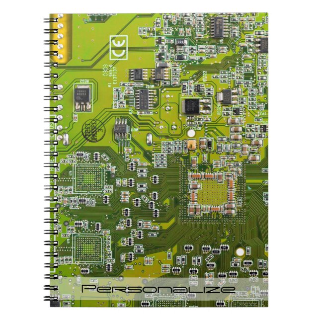 Carnet Circuit imprimé circuit imprimé circuit vert circu (Devant)