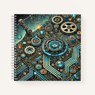 Carnet Circuiterie Steampunk et système cybernétique