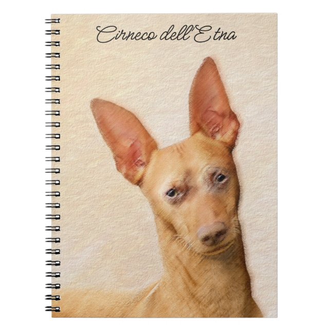 Carnet Cirneco dell’Etna Peinture - Cute Original Chien A (Devant)