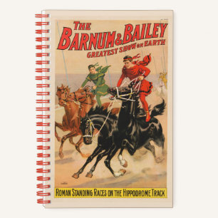 Carnet Cirque Avec Des Hommes À Cheval.