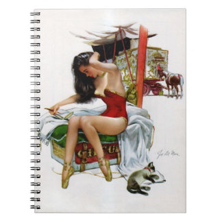 Carnet Cirque Beauté Art Vintage Noël Pin-up Girl