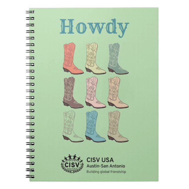 Carnet CISV Austin Bottes de Cowboy (Devant)