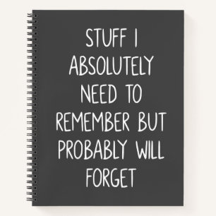 Carnet Citation amusante pour les personnes oubliées List