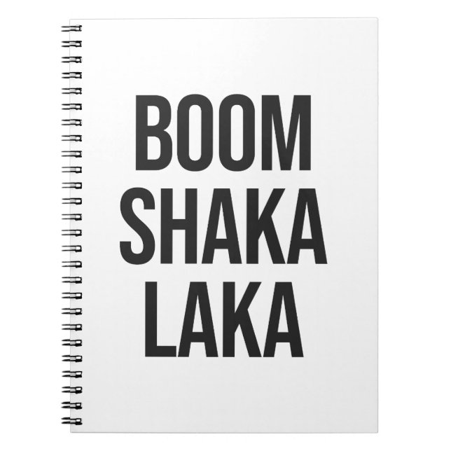Carnet Citation Boom Shaka Laka (Devant)