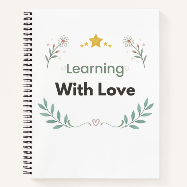 Carnet Citation Botanique Apprendre Avec Amour (Devant)