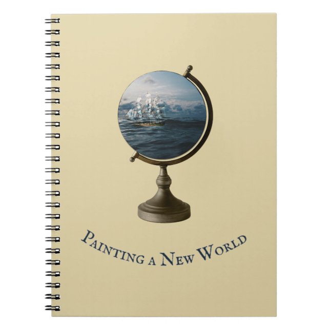 Carnet "Citation d'art" Collage du Globe of Endless Horiz (Devant)