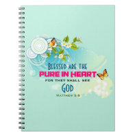 Citation de béatitude avec papillons et fleurs