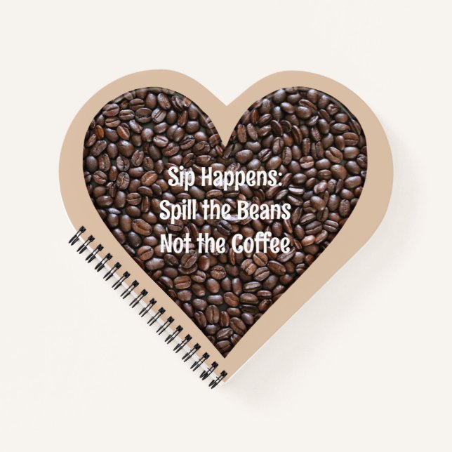 Carnet Citation de café amusante (Devant)