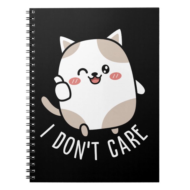 Carnet Citation de chat mignon drôle sarcastique pouce le (Devant)