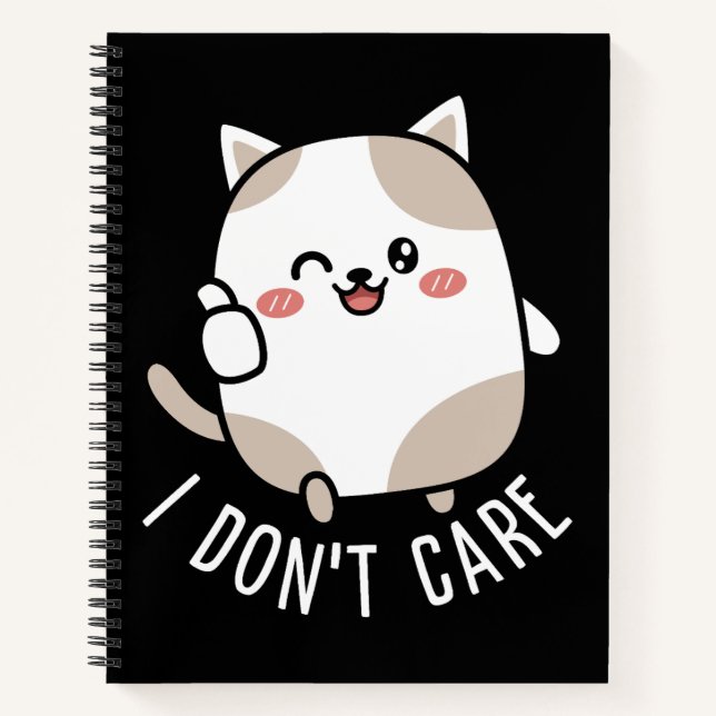 Carnet Citation de chat mignon drôle sarcastique pouce le (Devant)