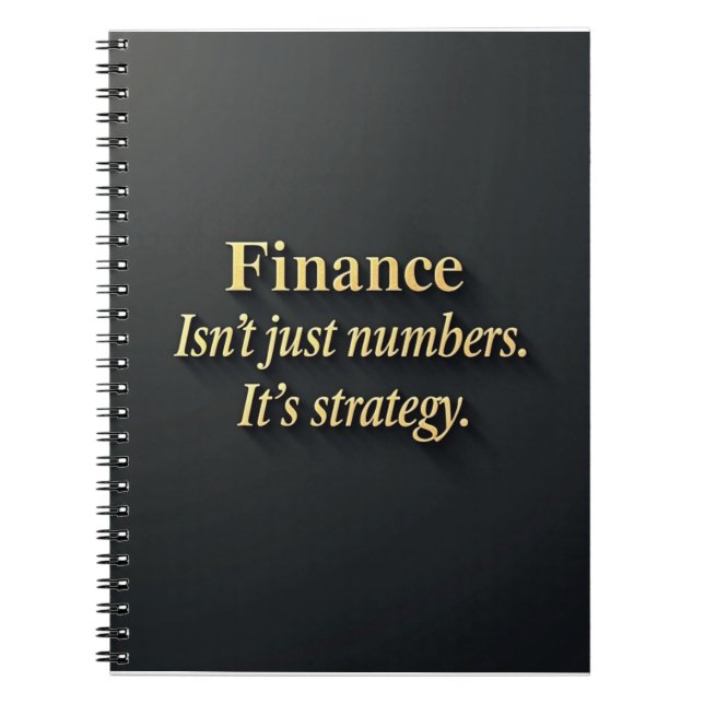 Carnet Citation de finance élégante  (Devant)